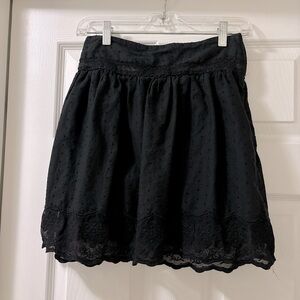 Joe Benbasset Elegant Black Lace Skirt